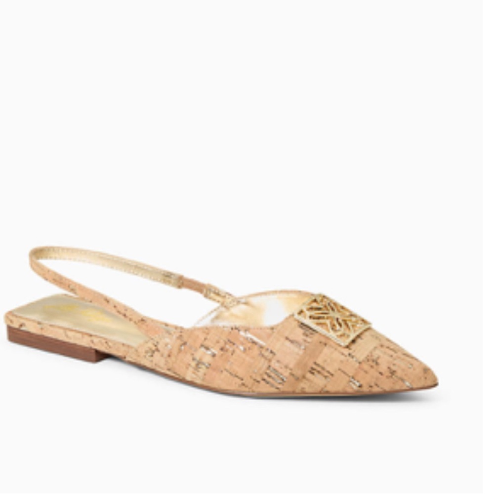 Elegant Tan Slingback Flats